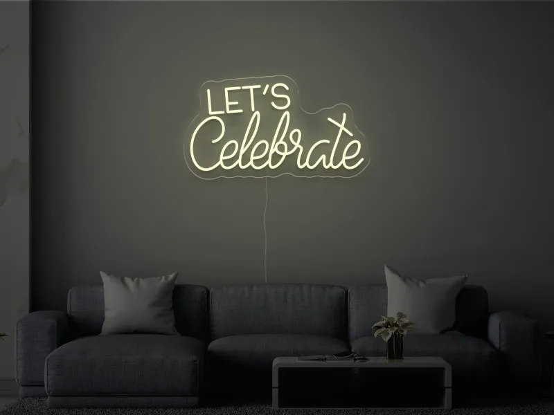 Let`s Celebrate - LED Neon Sign